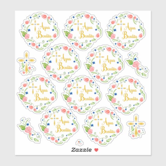 Agua Bendita Sticker (Vel)