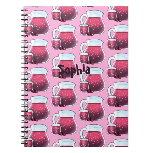 Agua De Jamaica Agua Fresca Notitieboek (Voorkant)