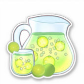 Agua de Limon Y Pepino Sticker (Voorkant)