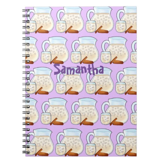 Agua de Orchata de Arroz Notitieboek (Voorkant)