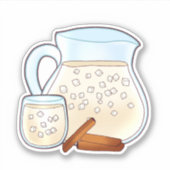 Agua de Orchata de Arroz Sticker (Voorkant)