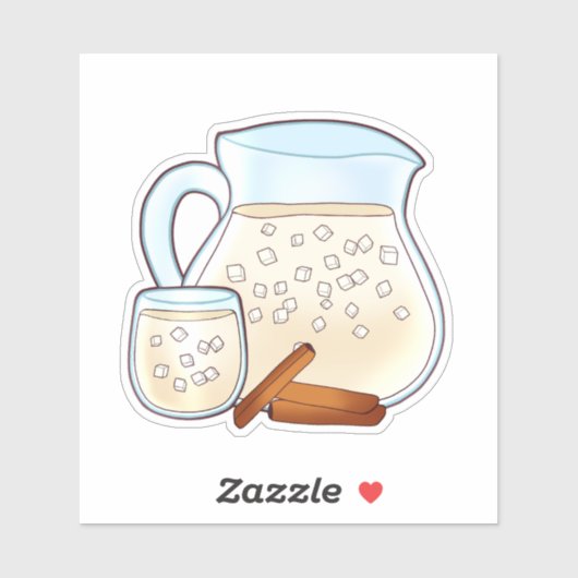 Agua de Orchata de Arroz Sticker (Vel)