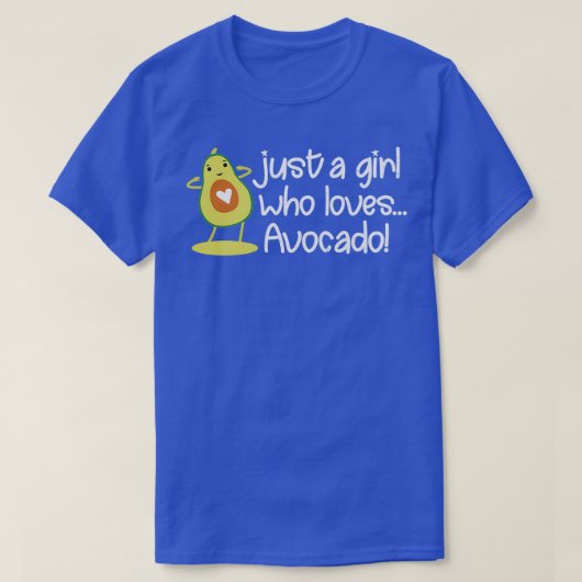 Aguacate Fruit is gewoon een meisje dat van Avocad T-shirt (Design voorkant)