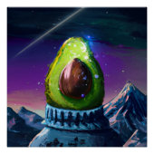 Aguacate llegó a la cima perfect poster (Voorkant)