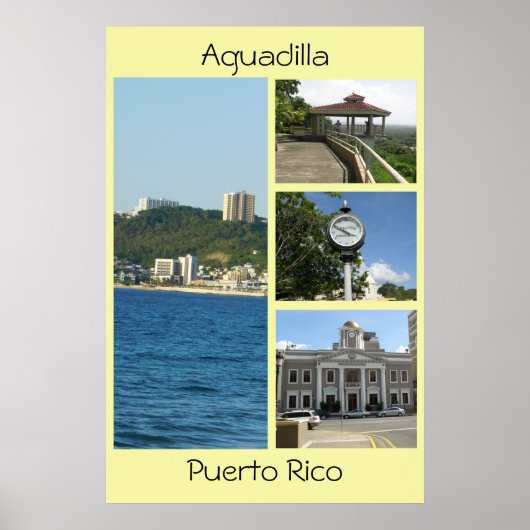 Aguadilla Puerto Rico I Poster (Voorkant)