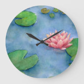 Aguarela Flôr de Lotús  Grote Klok (Voorkant)