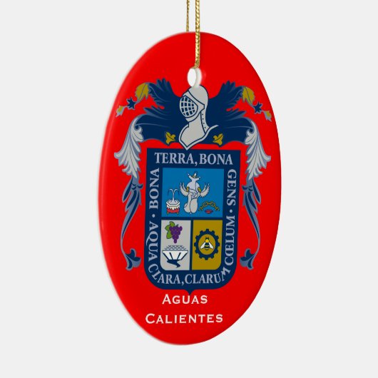 Aguascalientes*, Mexicaanse kerstversiering Keramisch Ornament (Rechts)