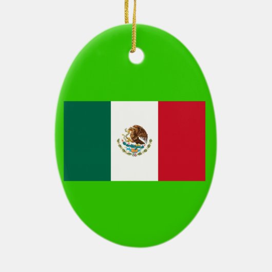 Aguascalientes*, Mexicaanse kerstversiering Keramisch Ornament (Achterkant)