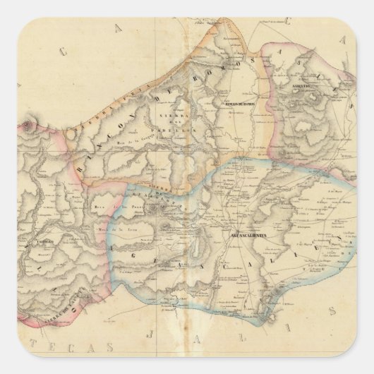 Aguascalientes, Mexico Vierkante Sticker (Voorkant)