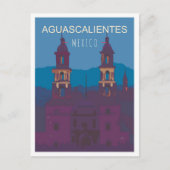 Aguascalientes Mexico Vintage Travel Illustratie Briefkaart (Voorkant)