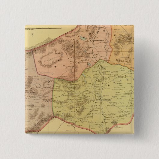 Aguascalientes Vierkante Button 5,1 Cm (Voorkant)