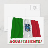 Aguascalientes Waving Unofficial Flag Briefkaart (Voorkant / Achterkant)