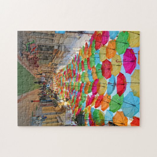 Agueda Umbrella Sky Festival - Het echte Portugal Legpuzzel (Horizontaal)