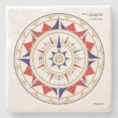 Aguiar Wind Roos Stenen Onderzetter (Voorkant)