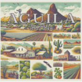 Aguila Arizona 3 inch Vinyl Sticker (Voorkant)