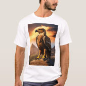 Águila Mexicana: Majestic stijgt boven Maya-horizo T-shirt (Voorkant)