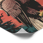 Águila Vigilante del Bosque Poster (Hoek)