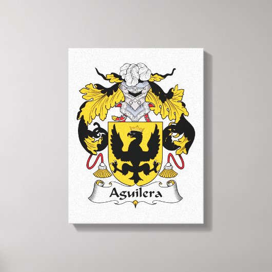 Aguilera Family Crest Canvas Afdruk (Voorkant)