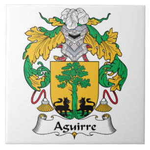 Aguirre Family Crest Tegeltje