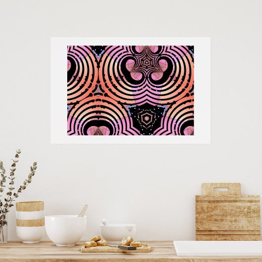 Agusa 2-gezicht poster (Keuken)