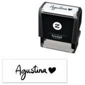 Agustina Custom Stamp Zelfinktende Stempel (In situ)