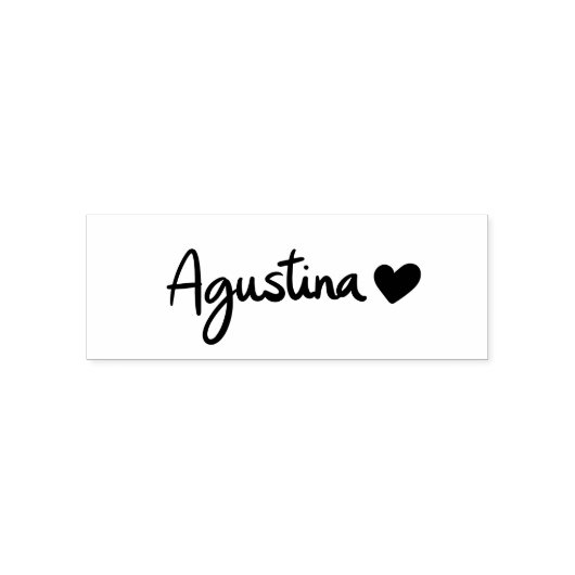 Agustina Custom Stamp Zelfinktende Stempel (Design)