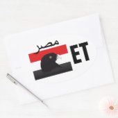 Ägypten - Egypt Kleber Ovale Sticker (Envelop)