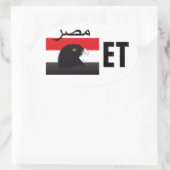Ägypten - Egypt Kleber Ovale Sticker (Tas)