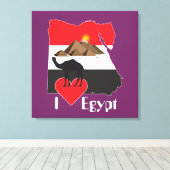 Ägypten - Egypt Leinwand Canvas Afdruk (Insitu (Houten vloer))