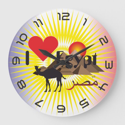 Ägypten - Egypte Uhr Grote Klok (Voorkant)