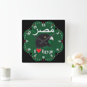 Ägypten - Egypte Uhr Vierkante Klok (Huis)