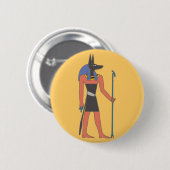 Ägypten Gottheit Anubis egypt deity Ronde Button 5,7 Cm (Voorkant /achterkant)