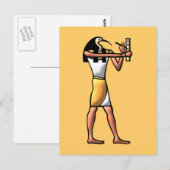 Ägypten moet Thot egypte god Briefkaart (Voorkant / Achterkant)