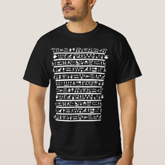 Ägyptische Hieroglyphen T-shirt (Voorkant)