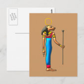 Ägyptische Löwengöttin Sekhmet Sachmet egypte lion Briefkaart (Voorkant / Achterkant)