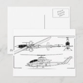 AH1 Blauwdruk Briefkaart (Voorkant / Achterkant)