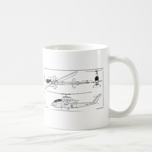 AH1 Blauwdruk Koffiemok (Rechts)