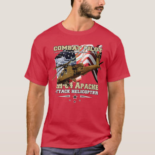 AH64 Apache-aanvalshelikopter T-shirt