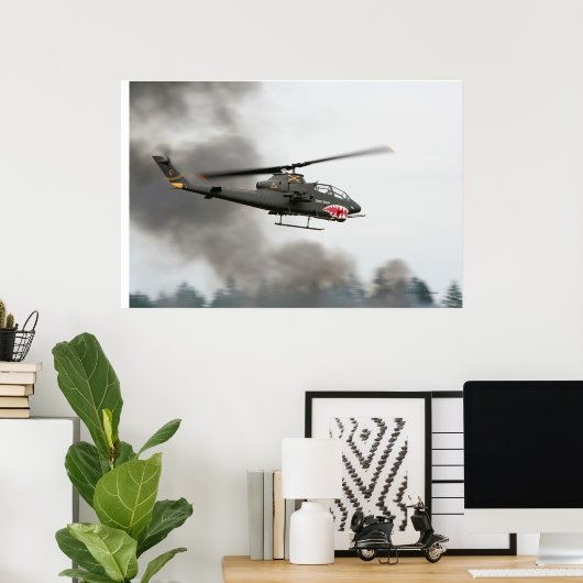 AH-1 Cobra - Attack Helicopter Poster (Thuiskantoor)