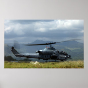 AH-1 Cobra Helikopter Poster