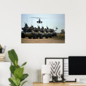 AH-1 Cobras en M60 Pattons Poster (Thuiskantoor)