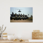 AH-1 Cobras en M60 Pattons Poster (Keuken)