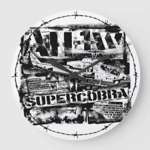 AH-1 SuperCobra Large Clock Acrylwandklok Grote Klok