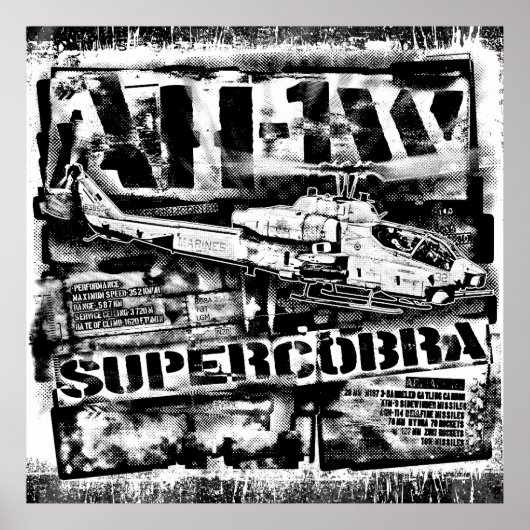 AH-1 SuperCobra Poster Poster (Voorkant)