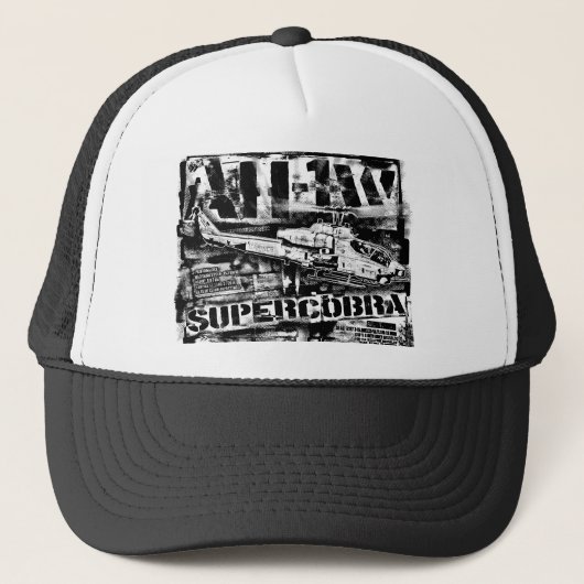 AH-1 SuperCobra Trucker Hat Trucker Hat Pet (Voorkant)