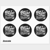 AH-1G HueyCobra Classic Round Sticker Sticker (Vel)