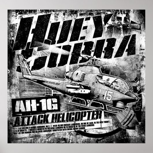 AH-1G HueyCobra Poster Poster (Voorkant)