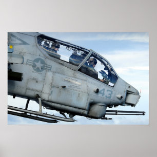 AH-1W-draagschroefvliegtuig Poster