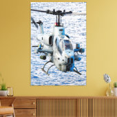 AH-1W SUPER COBRA 32x48 Canvas Afdruk (Insitu (Woonkamer))