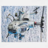 AH-1W SUPER COBRA FLEECE DEKEN (Voorkant (Horizontaal))